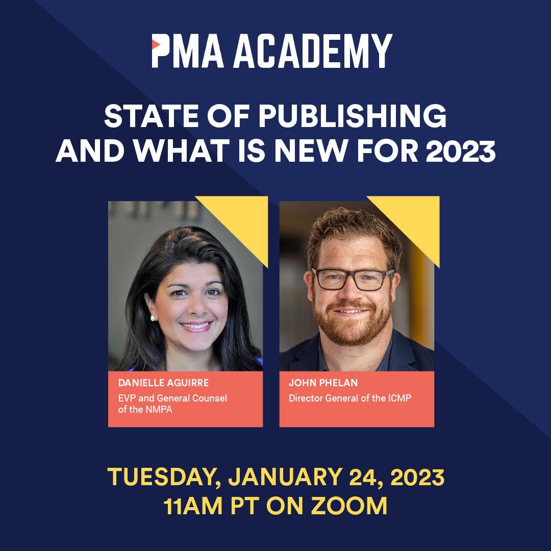 ICMP at PMA Academy - State of Publishing and what is new for 2023